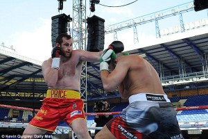 David Price fighting at Goodison Park 29th May 2016